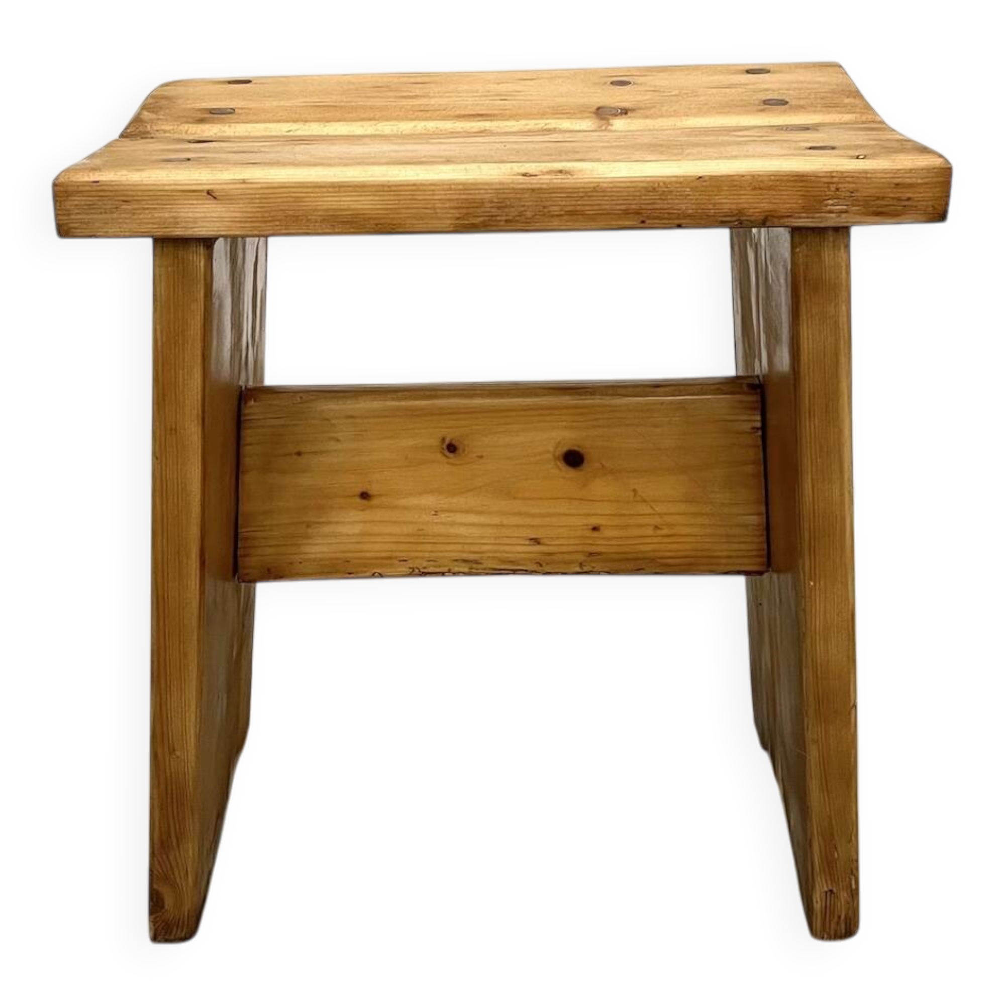 Solid pine stool