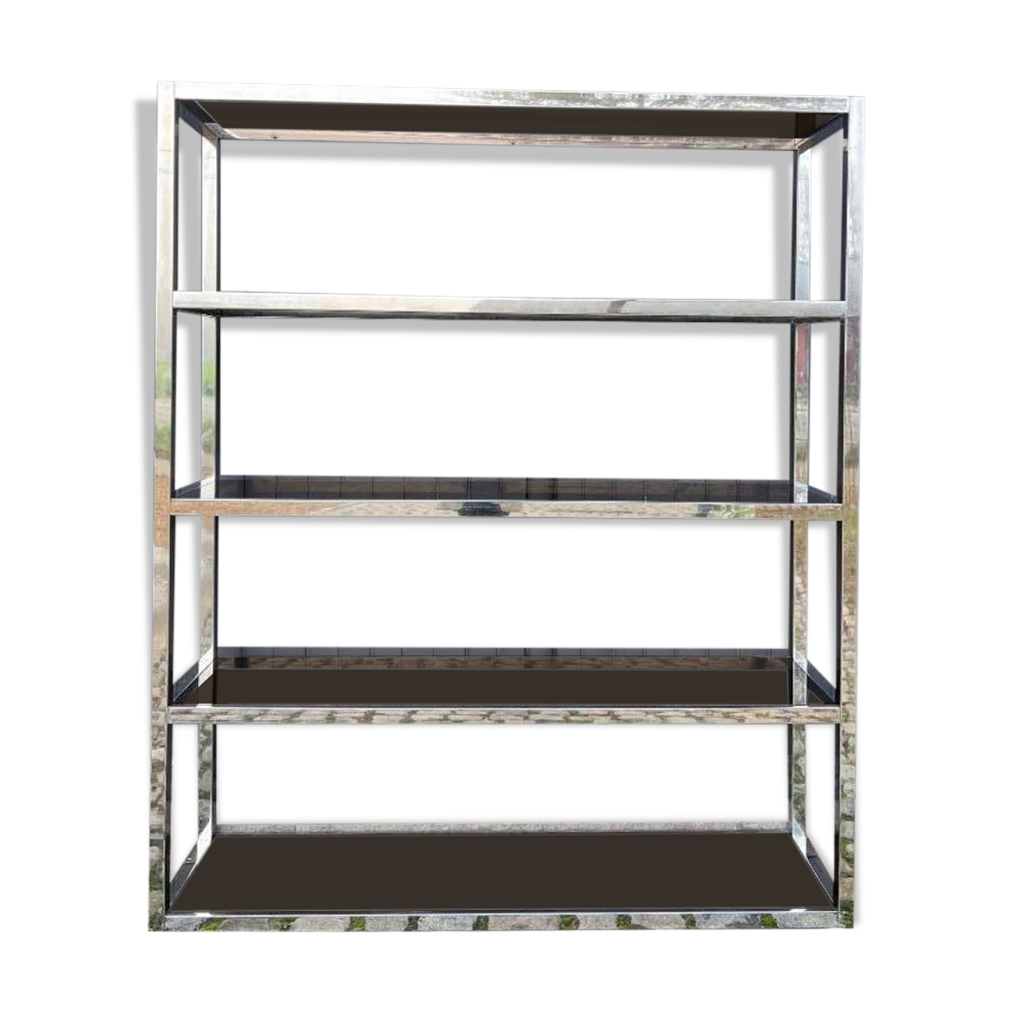Shelf with smoked glass