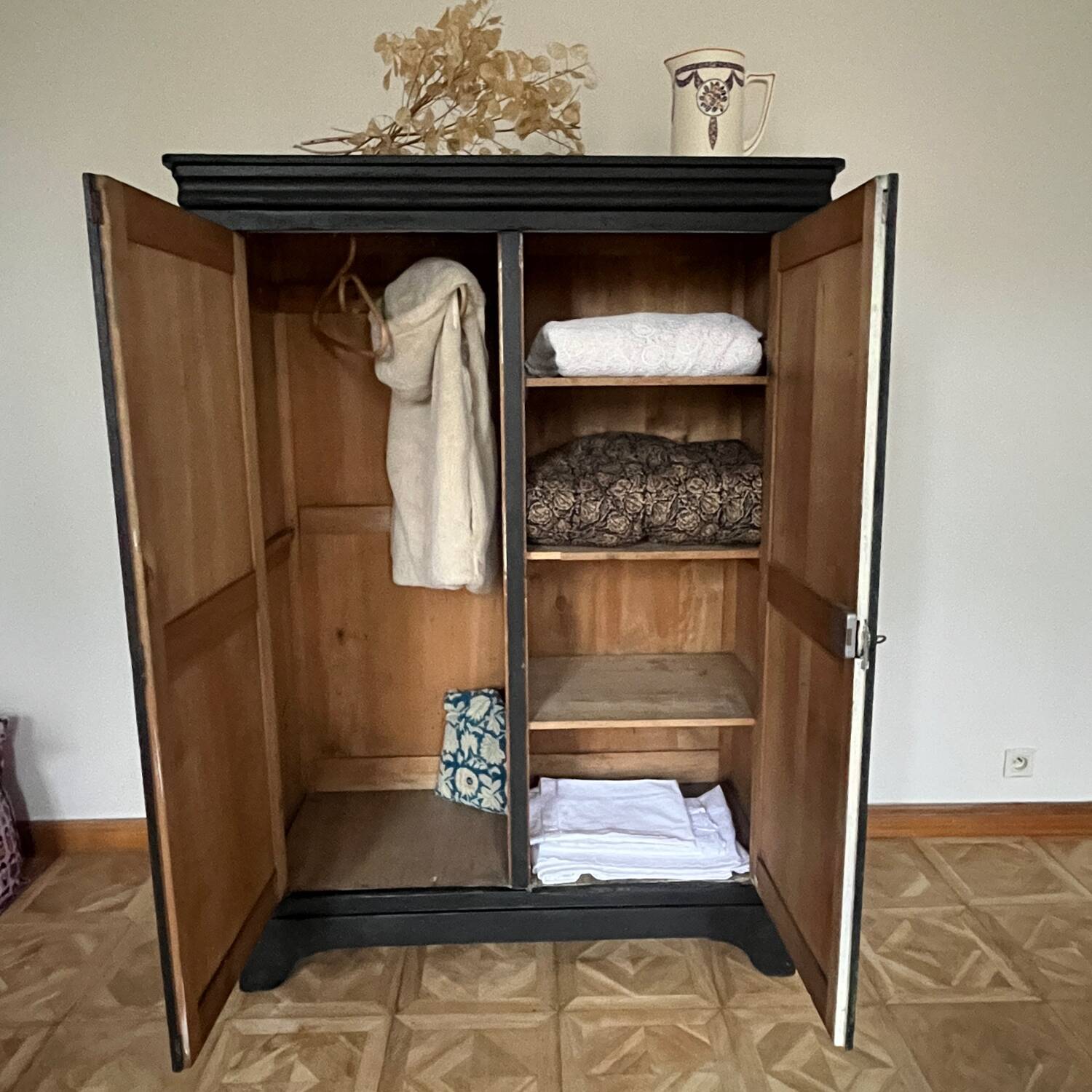 Parisian black velvet wardrobe