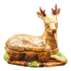 Zoomorphic Terrine of Roe Deer in Barbotine – Michel Caugant (Circa 1970)
