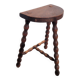 Tabouret vintage à chapelet tripode