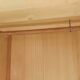 Vintage wardrobe with mirror and tapered legs.