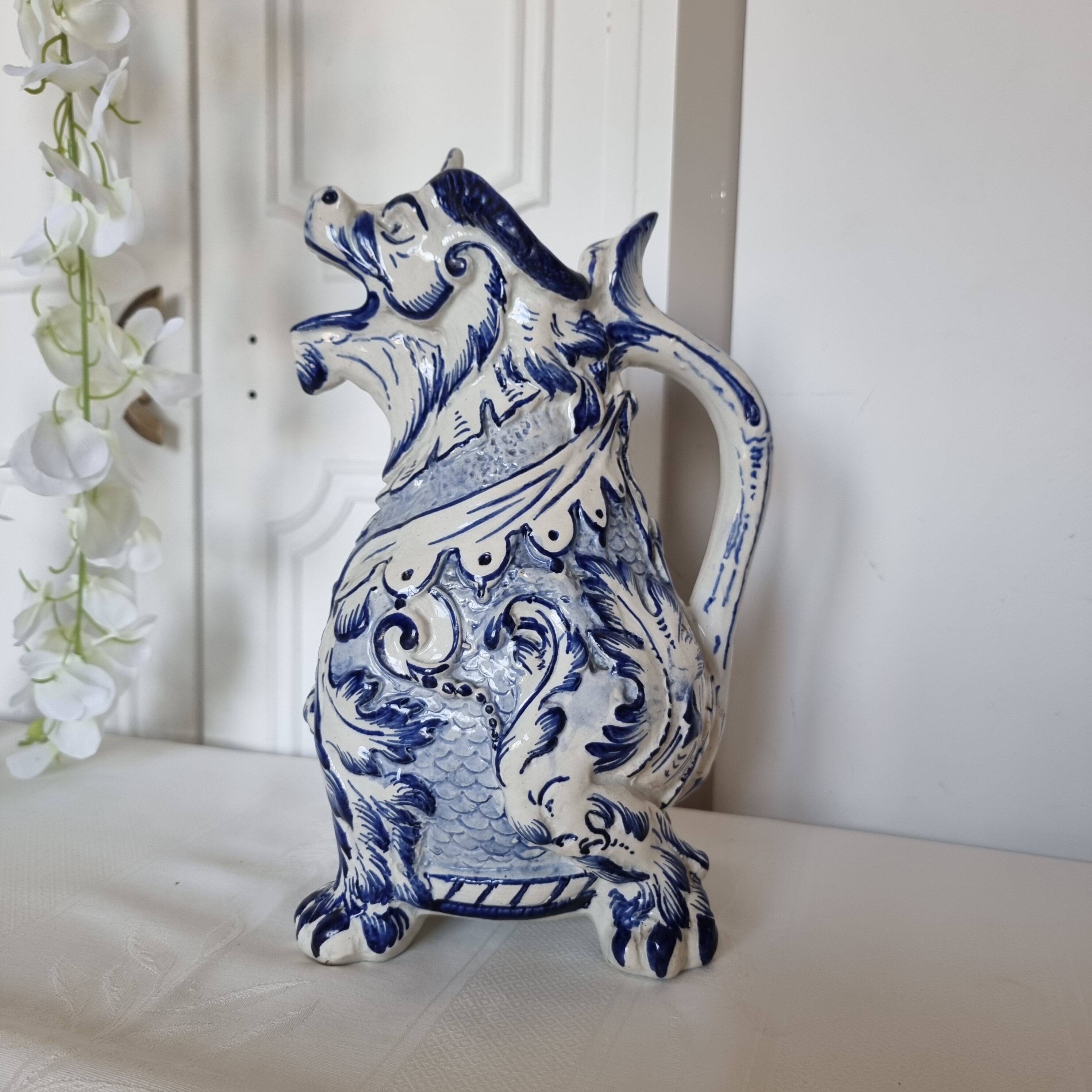 Aquamanil Pitcher with Chimera by Émile Gallé, 1890-1900