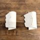 Pair of ceramic wall lights, circa 1990