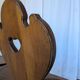 Set of 4 Farmhouse Tyrolean Chair with Heart Cutout Back / 1970s Vintage Di