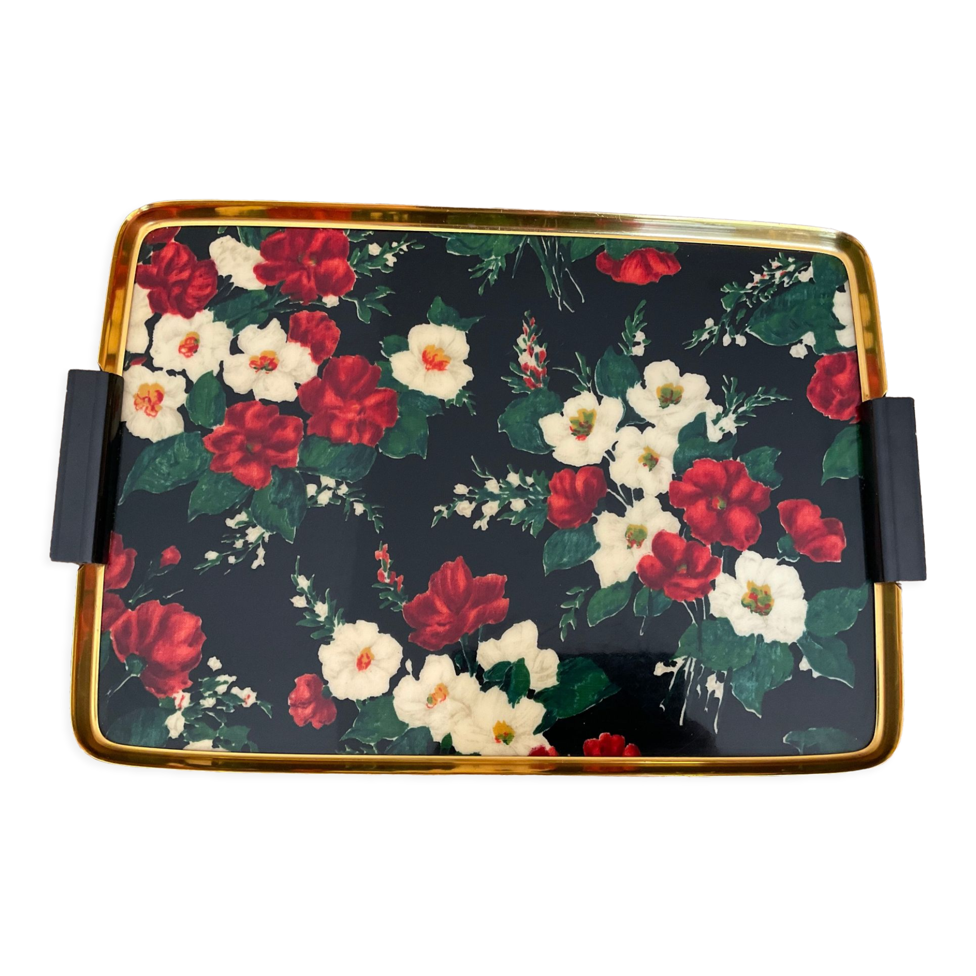 Formica top, floral motif, 50s.