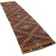 Turkish Handmade Vintage Anatolian Kilim 86 cm x 373 cm