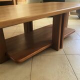 Table basse en orme massif