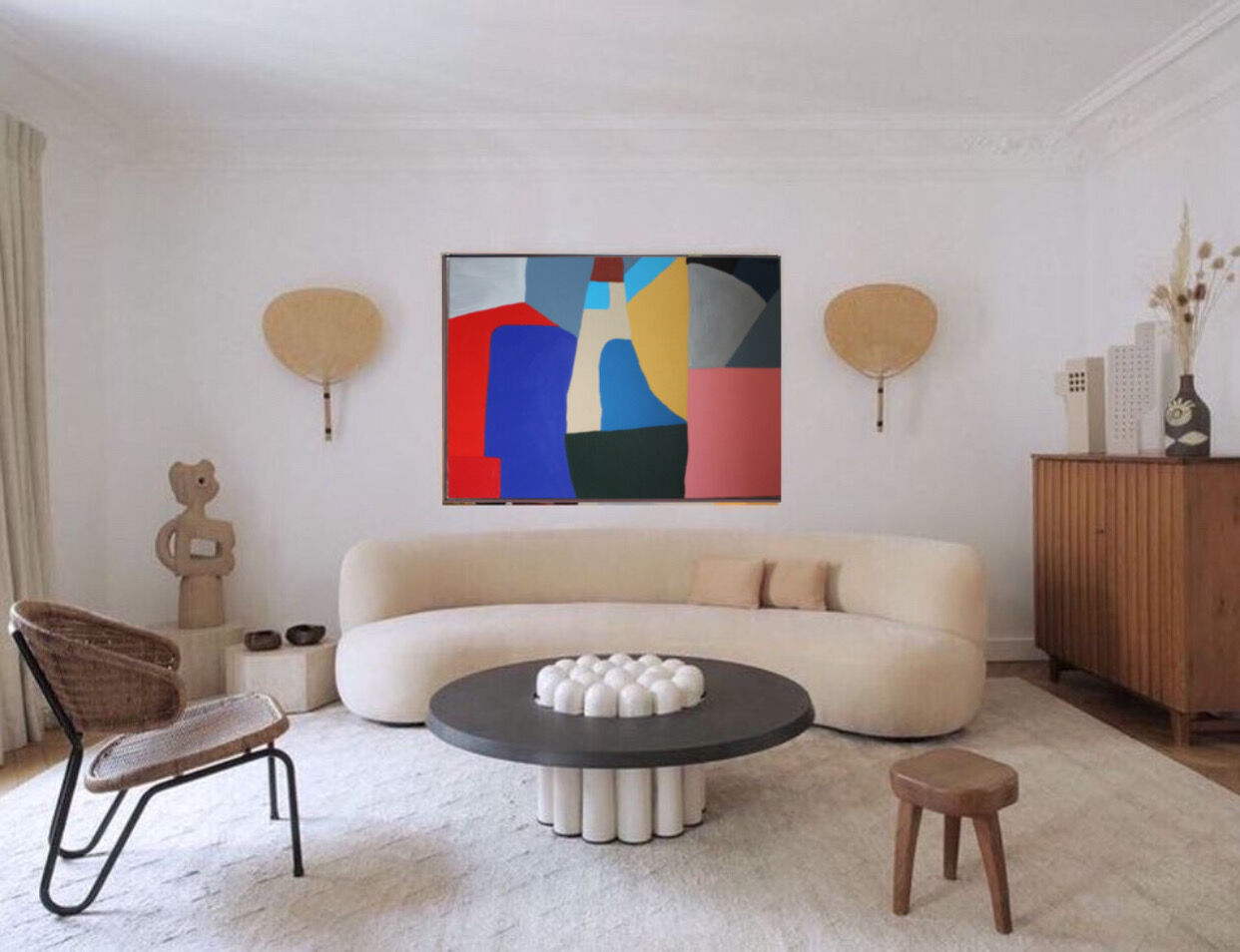 Abstract painting disruption