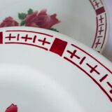 4 flat plates of Digoin Sarreguemines saverne model 220541