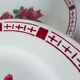 4 flat plates of Digoin Sarreguemines saverne model 220541