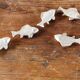 Set of 6 silver-plated fish knife rests