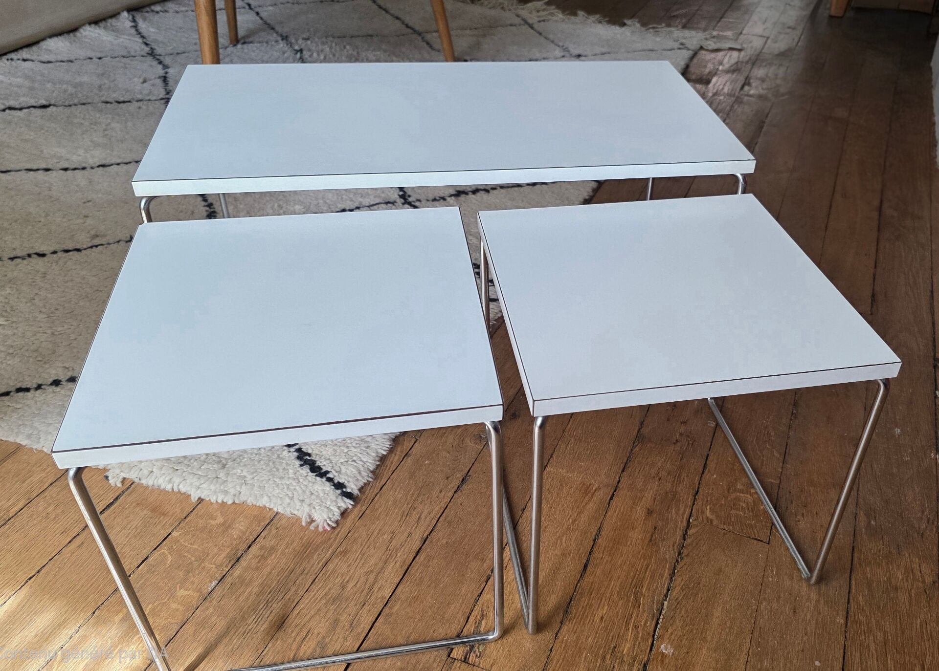 Vintage brabantia nesting tables trio – 1960s