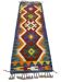 Tapis kilim Afghan coloré – Artisanal – Laine 100 %