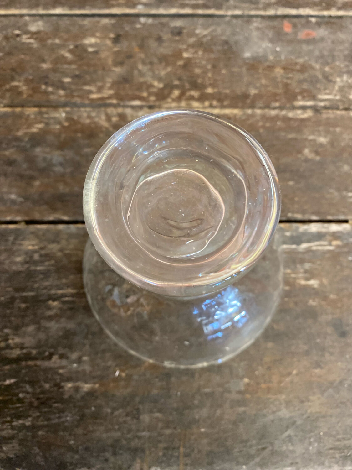 Set of 6 Vintage Glass Ice Cream Bowls Design France #D697