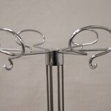 1970s chrome floor coat rack