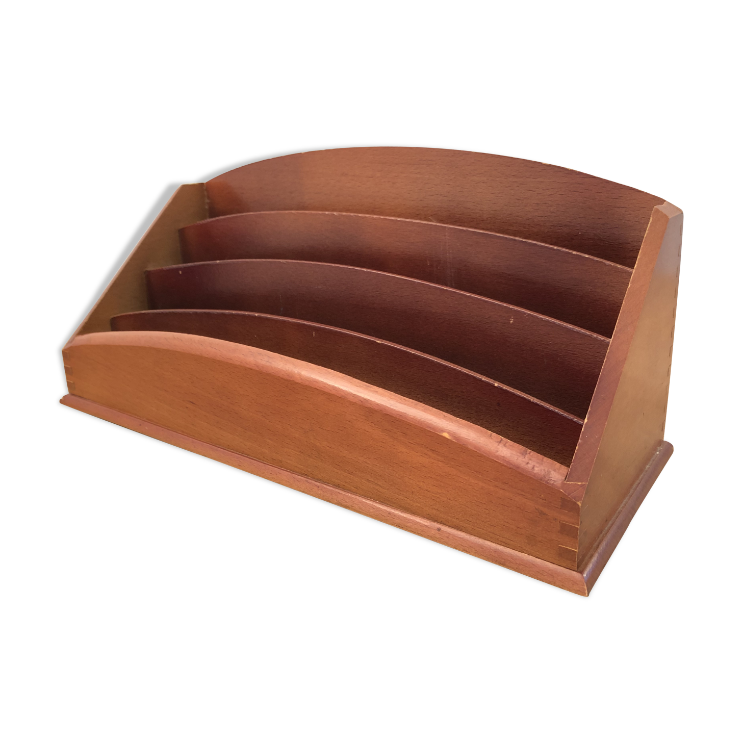 Office storage sorter range mail solid beech vintage 60/70