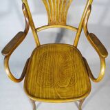 KOHN armchair N°196, circa 1905, bistro wood seat