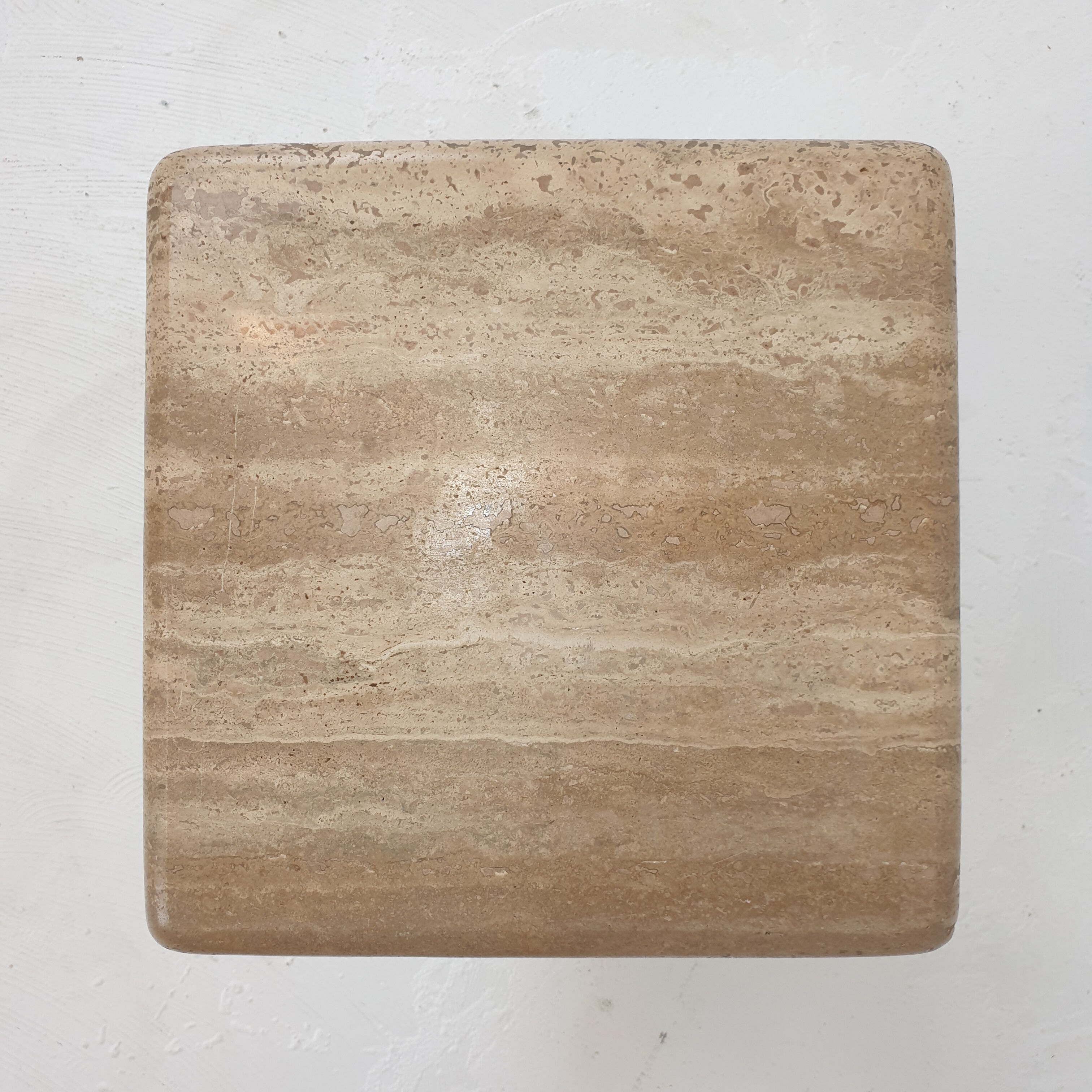 Set of 3 italian travertine coffee tables, 1980s