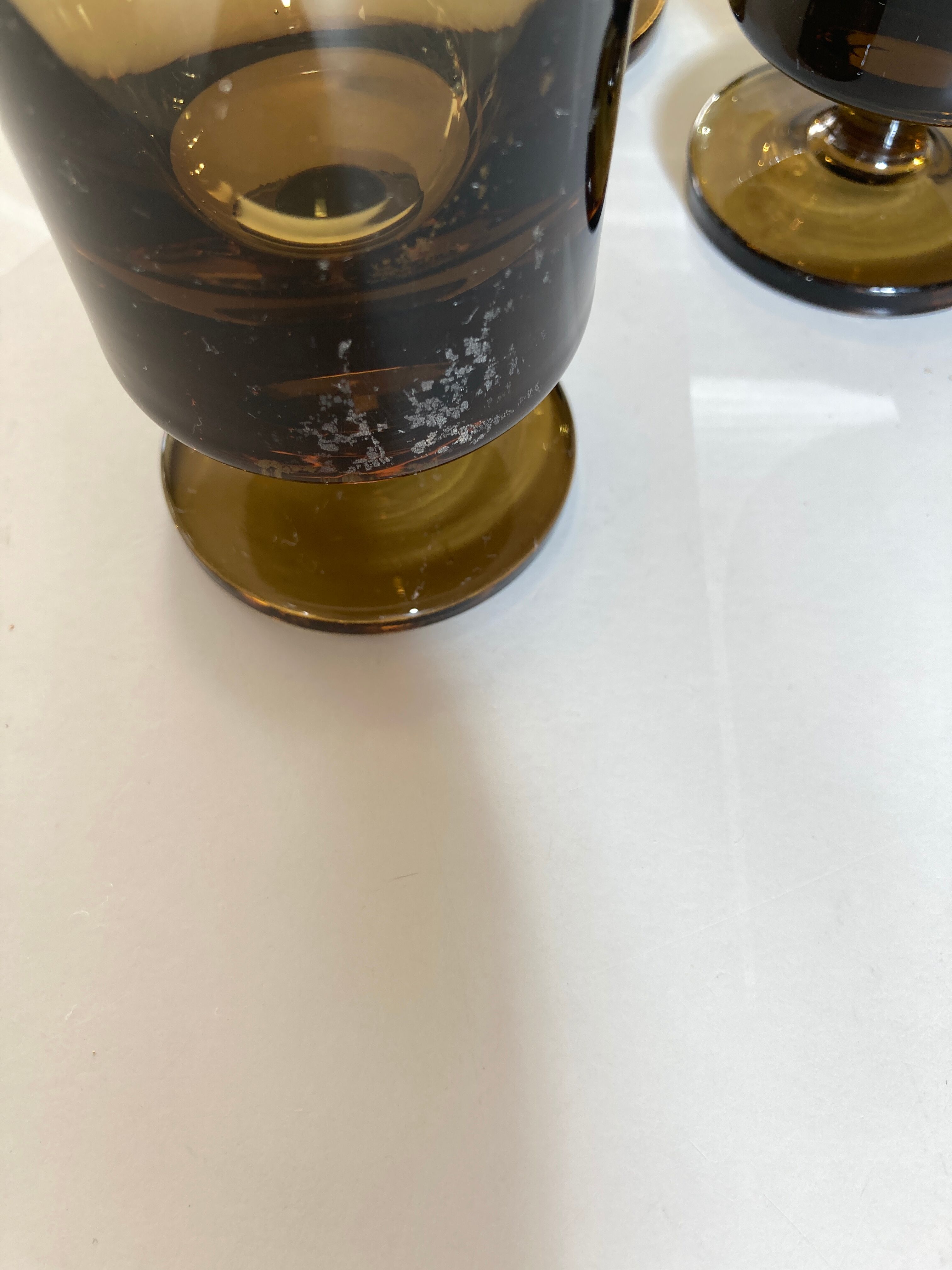 Set of 4 glasses roll 1970