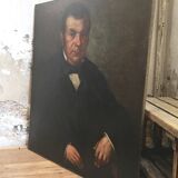 Oil canvas portrait of a man