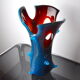 Sommerso vase by seguso in two-tone murano glass, Italy, 1970