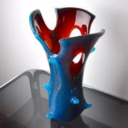 Sommerso vase by seguso in two-tone murano glass, Italy, 1970