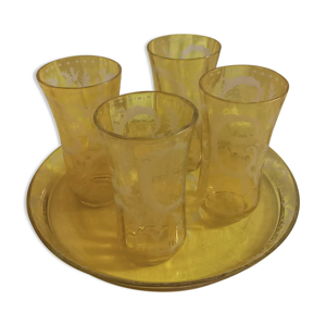 Anciens verres à orangeade