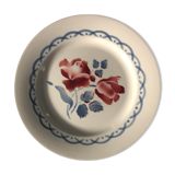 Set of 5 flat plates sarreguemines digoin cannes