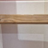 Vintage pine towel rack shelf ladder