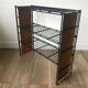 Wooden and metal shelf
