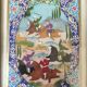 Paire de peintures Perses Khatam