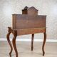 Bureau secrétaire en noyer et placage Louis Philippe antique, 1860