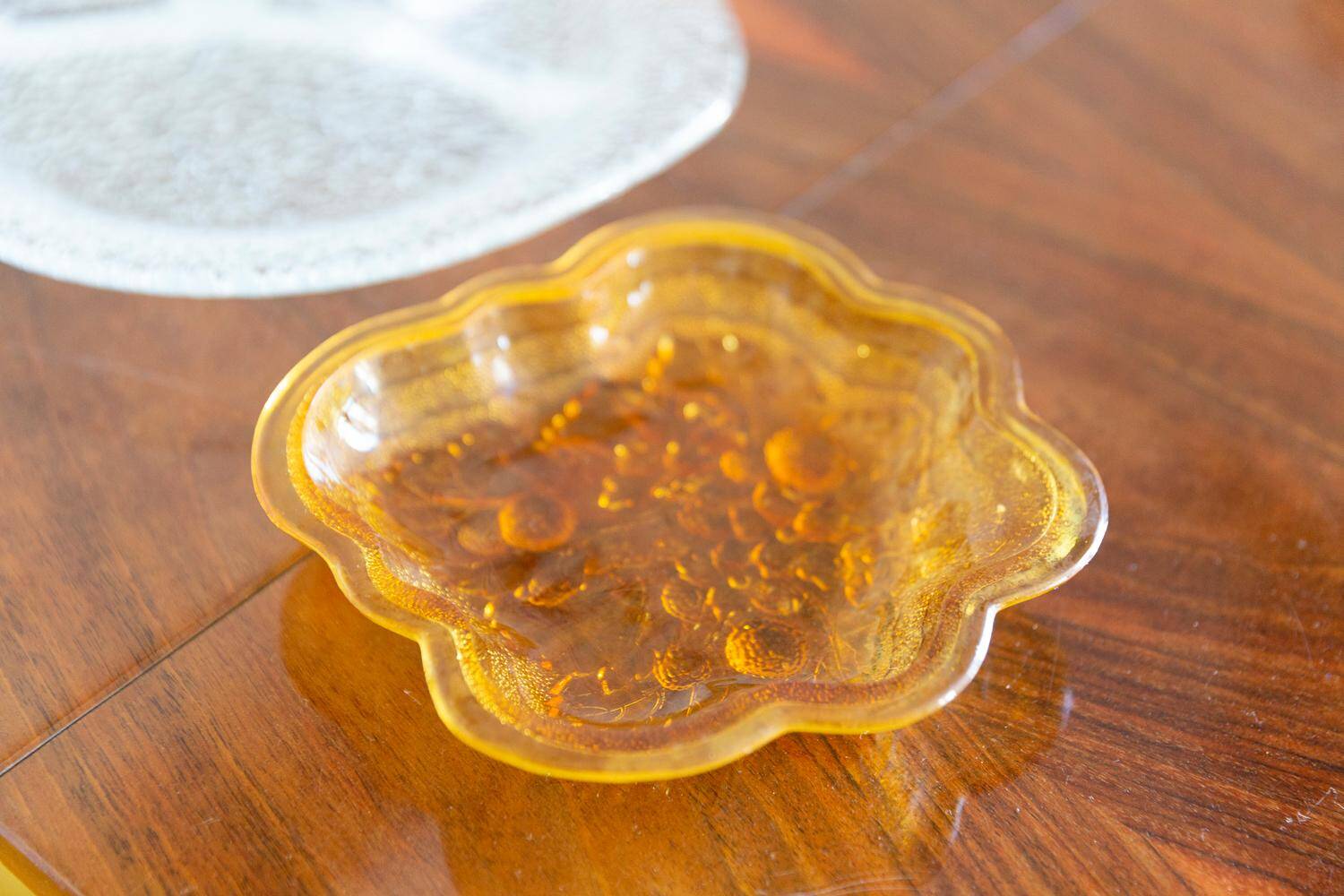 Vintage decorative plate yellow mid-century, Italy, 1960s