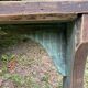Old patinated farmhouse bench