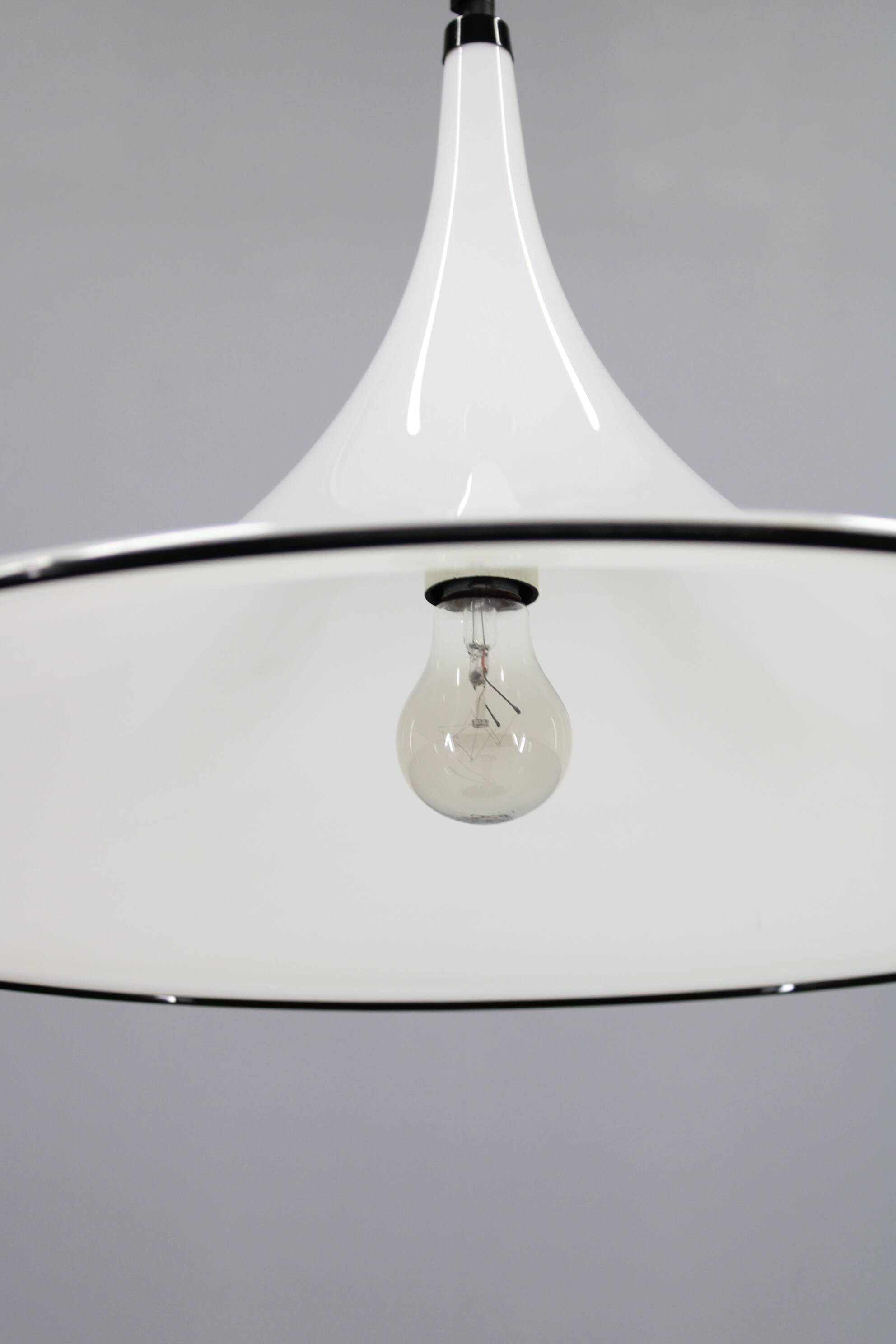 1970s Guzzini "Trumpet" Pendant Lamp by Meblo ,Italy