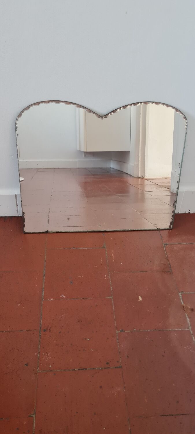 Art deco beveled mirror