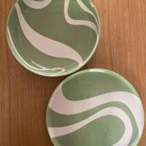 India Mahdavi x Monoprix Lot plat + saladier vert