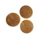 3 vintage cups in the shape of scallops Sarreguemines