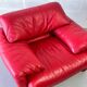 Fauteuil 1 places Cassina Maralunga en cuir rouge