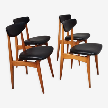 Chaises style scandinave années 60