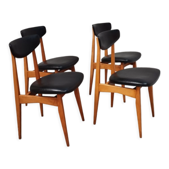 Chaises style scandinave années 60