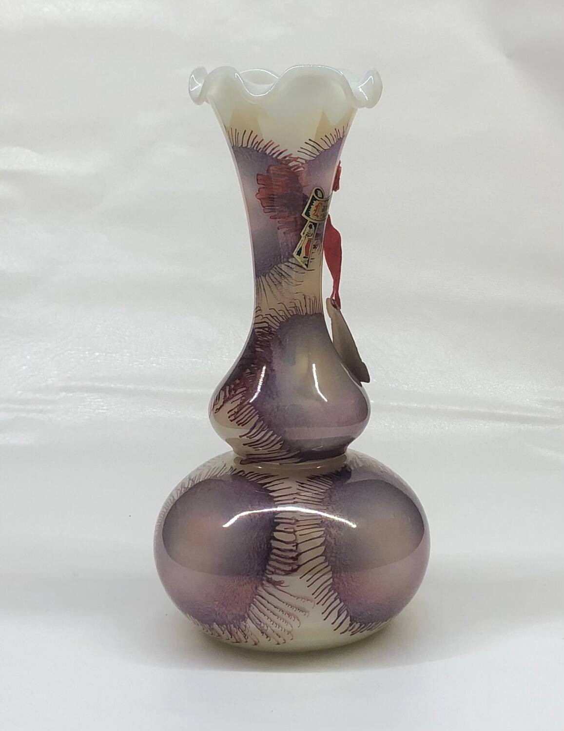 Vase en verre d’opaline soufflé Toscan Stelvia