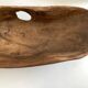 XXXL walnut wood carved centre table 1960 monoxyle