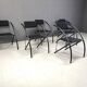 Set of 6 Post modern dining chairs, 1980s