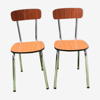 First brown formica chairs