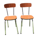 First brown formica chairs