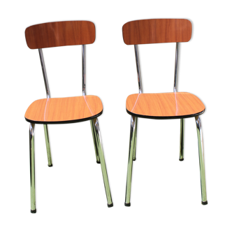 First brown formica chairs