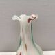 Vintage Seguso Venezia Harlequin style glass vase Italy 1970-80s.