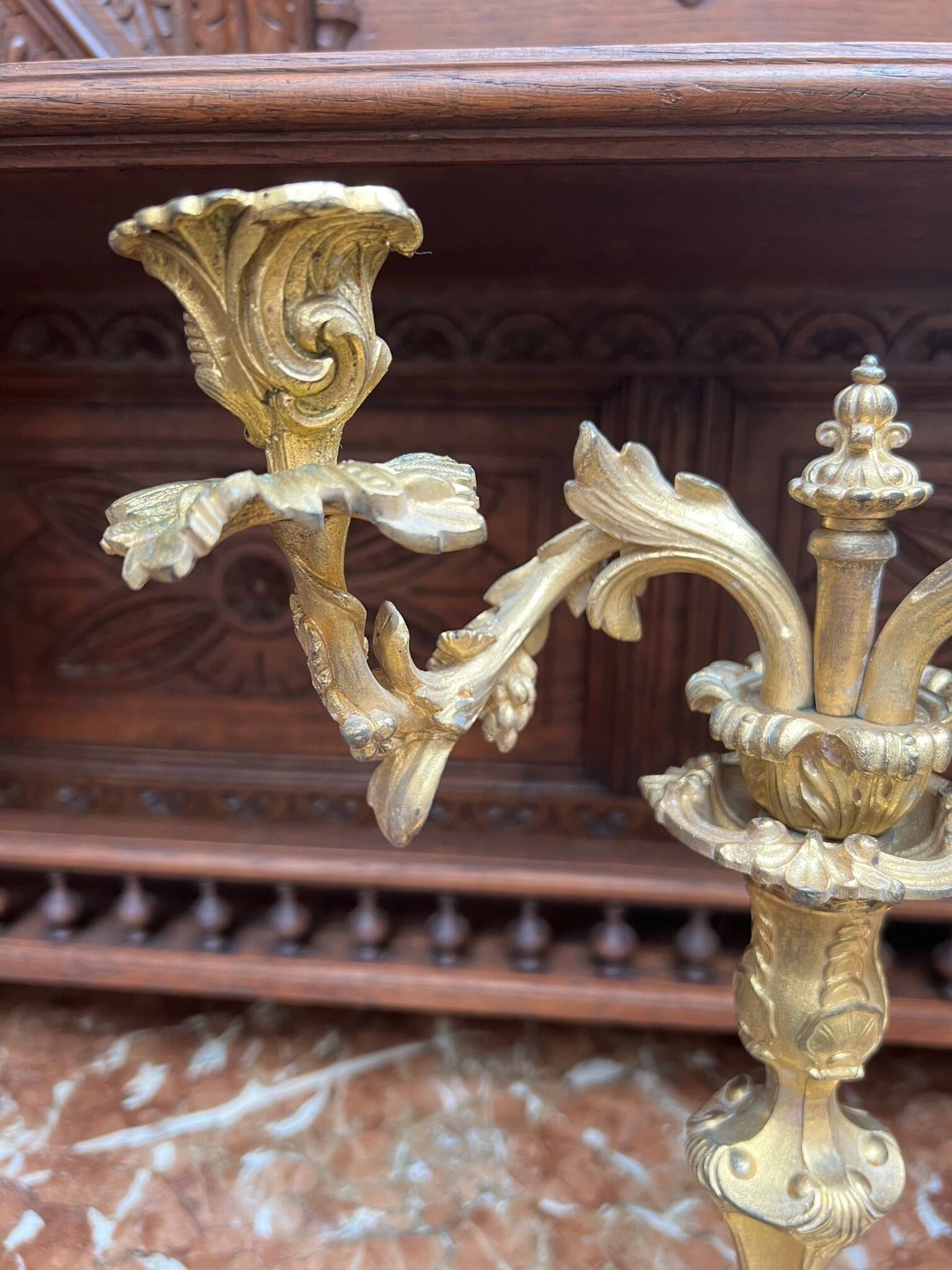 Rococo style chandelier.